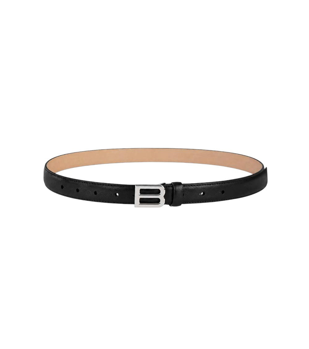 Black Logo Buckle Belt 1