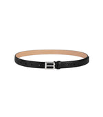 Black Logo Buckle Belt 1