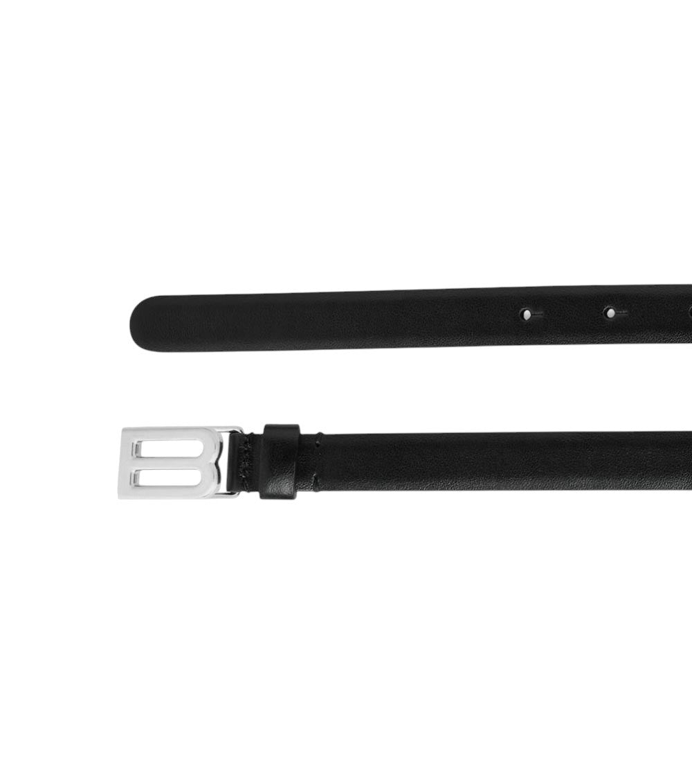 Black Logo Buckle Belt 3