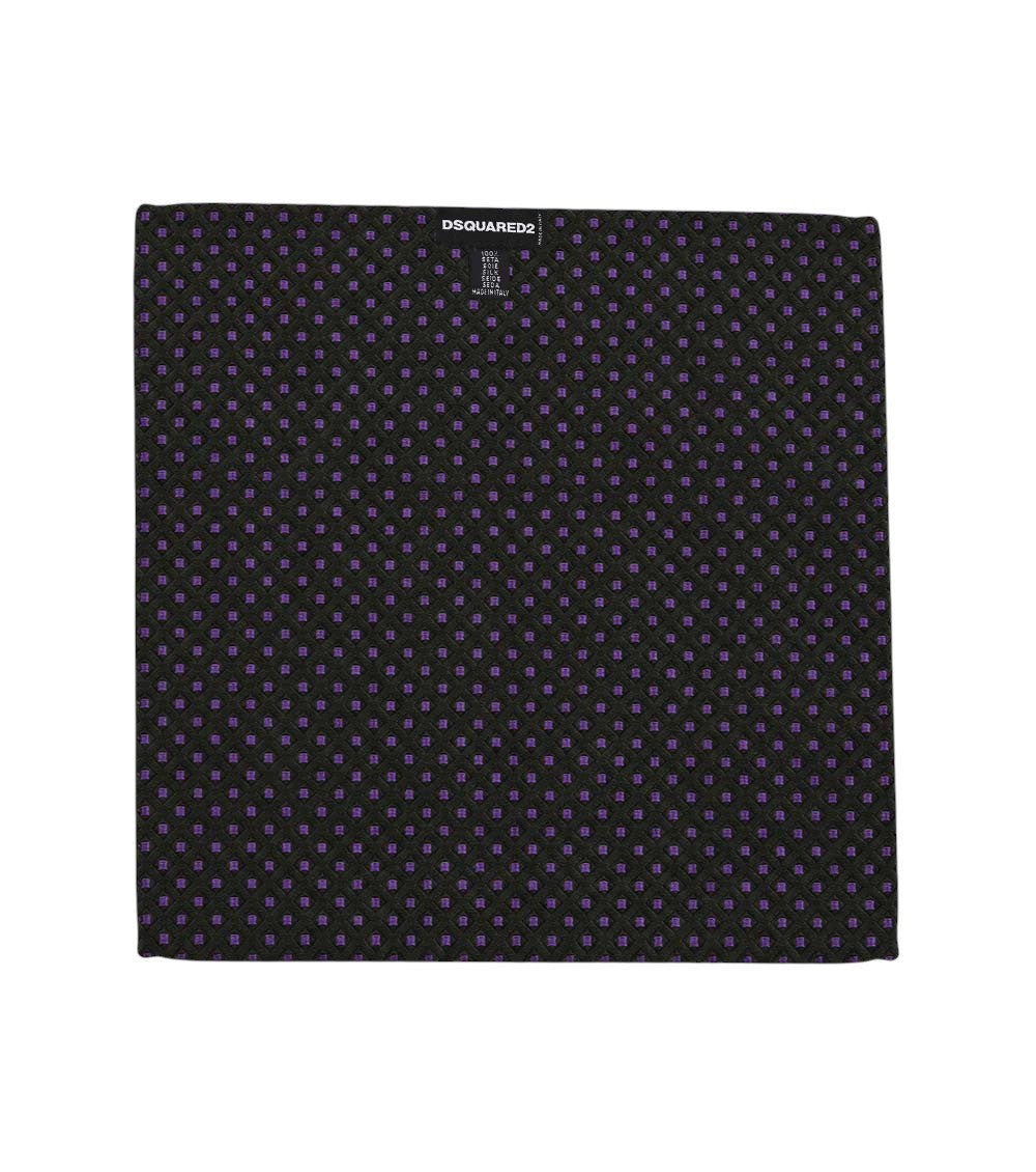 Purple Geometric Pattern Pocket Square 1