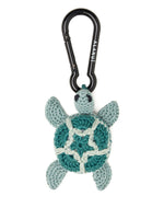 Two Tone Turtle Crochet Keyring 1