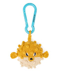 Yellow Puffer Fish Crochet Keyring 1