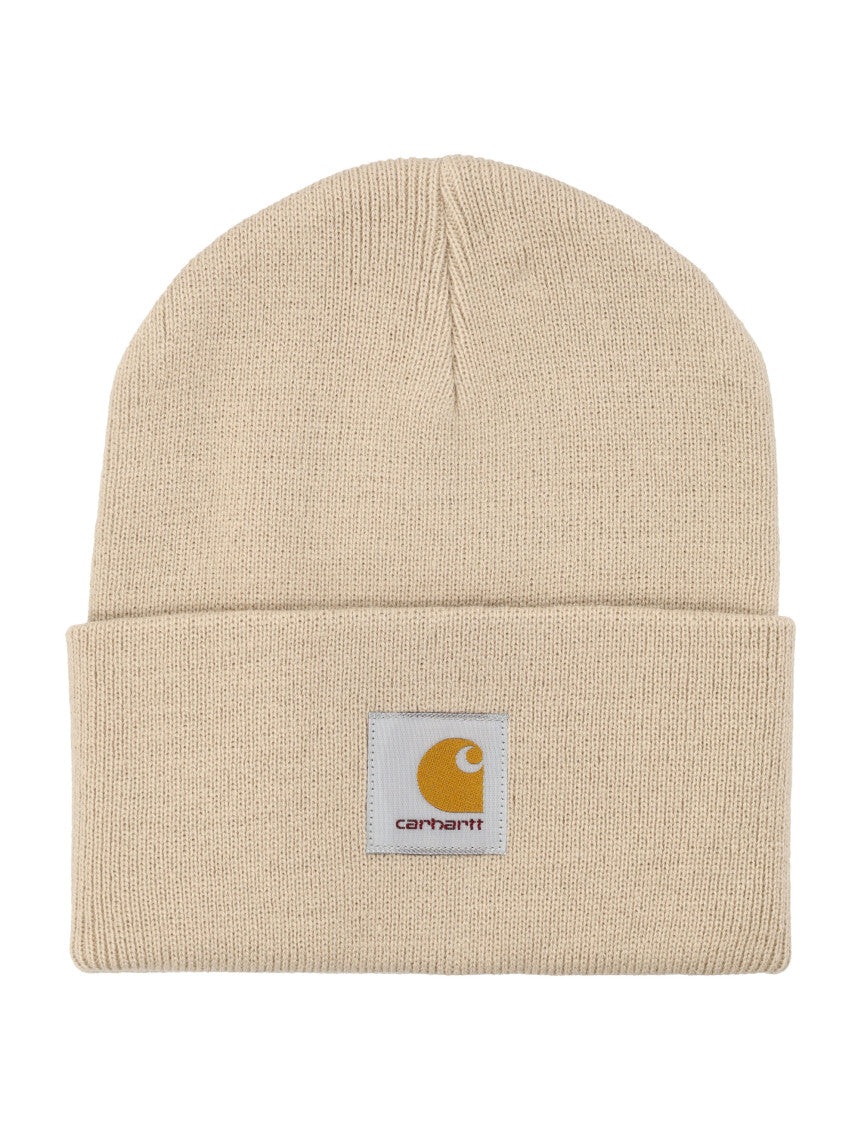 Beige Logo Beanie Hat 1