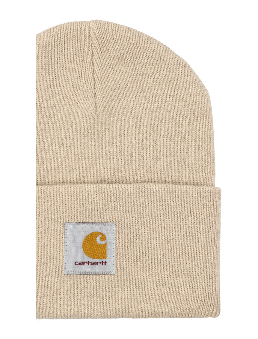 Beige Logo Beanie Hat 2