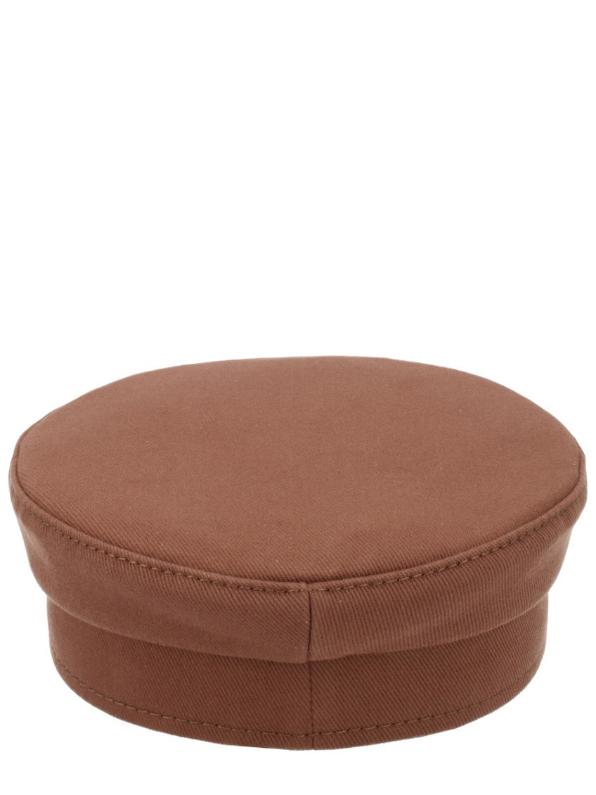 Brown Baker Boy Hat 2
