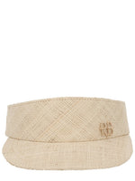 White Textured Open Crown Hat 1