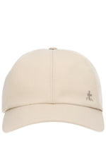 Beige Logo Solid Baseball Hat 1