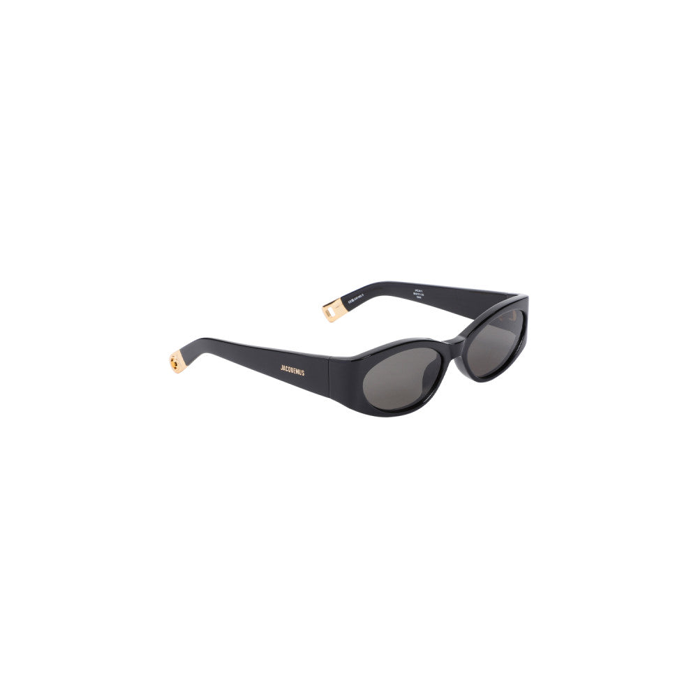 Black Oval Acetate Sunglasses 1