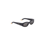 Black Oval Acetate Sunglasses 1