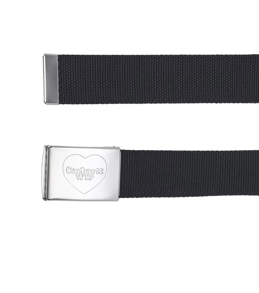 Black Heart Clip Solid Belt 2