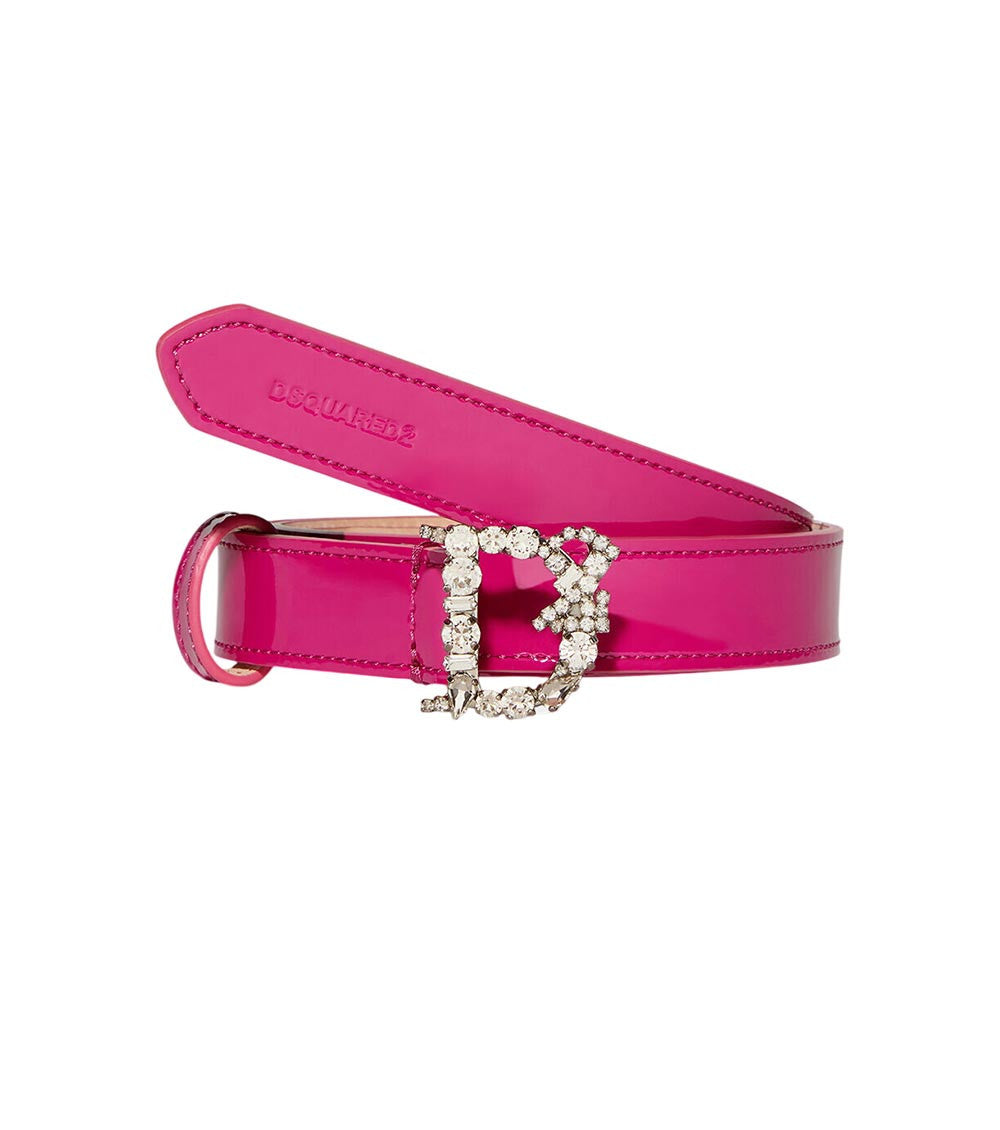 Pink Monogram Solid Belt 1