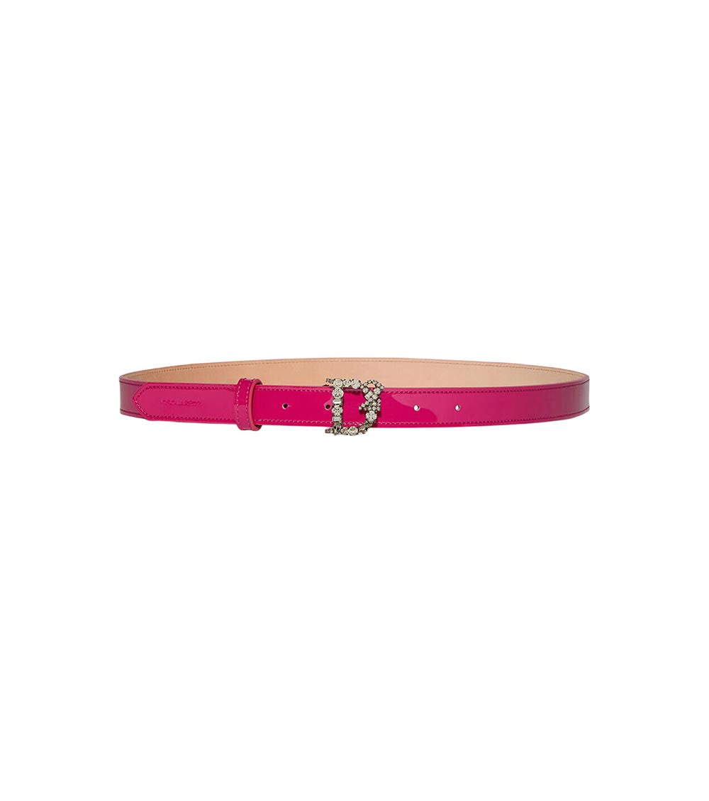 Pink Monogram Solid Belt 2