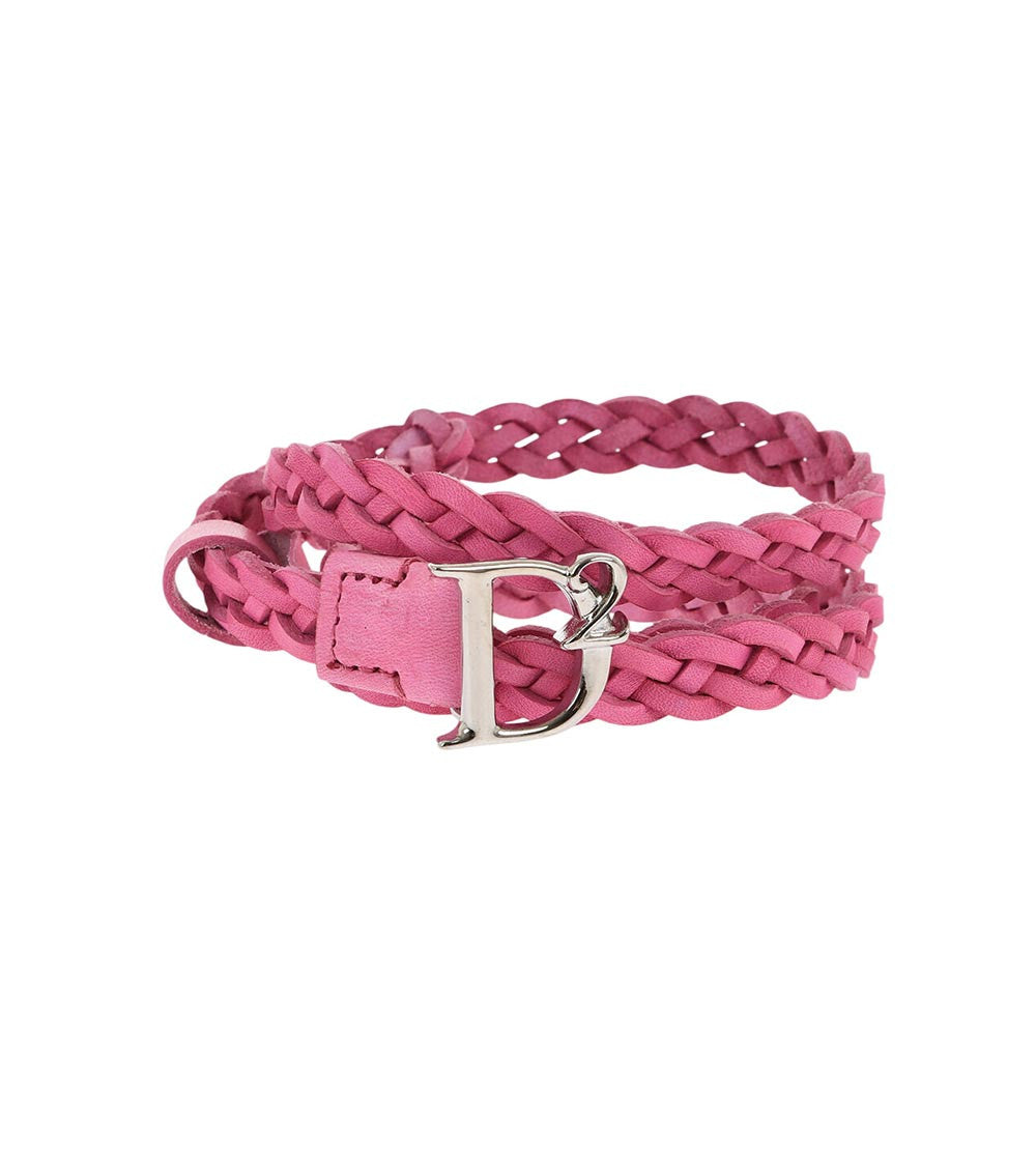 Pink Braided Belt 1