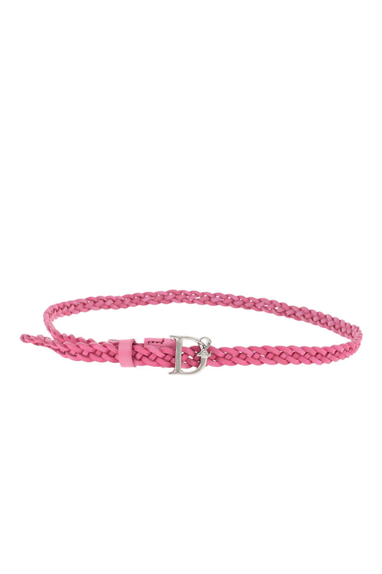 Pink Braided Belt 2