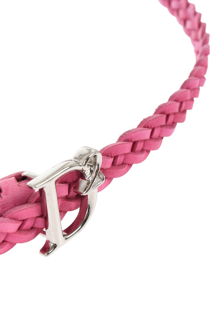 Pink Braided Belt 3