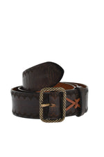 Brown Embellished Casual Belt 1