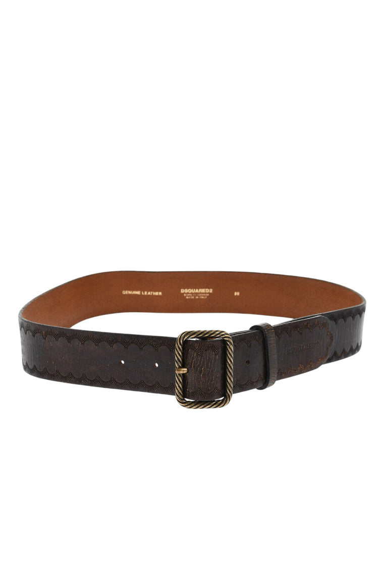 Brown Embellished Casual Belt 2