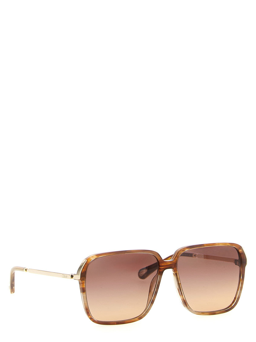Light Brown Square Sunglasses 3