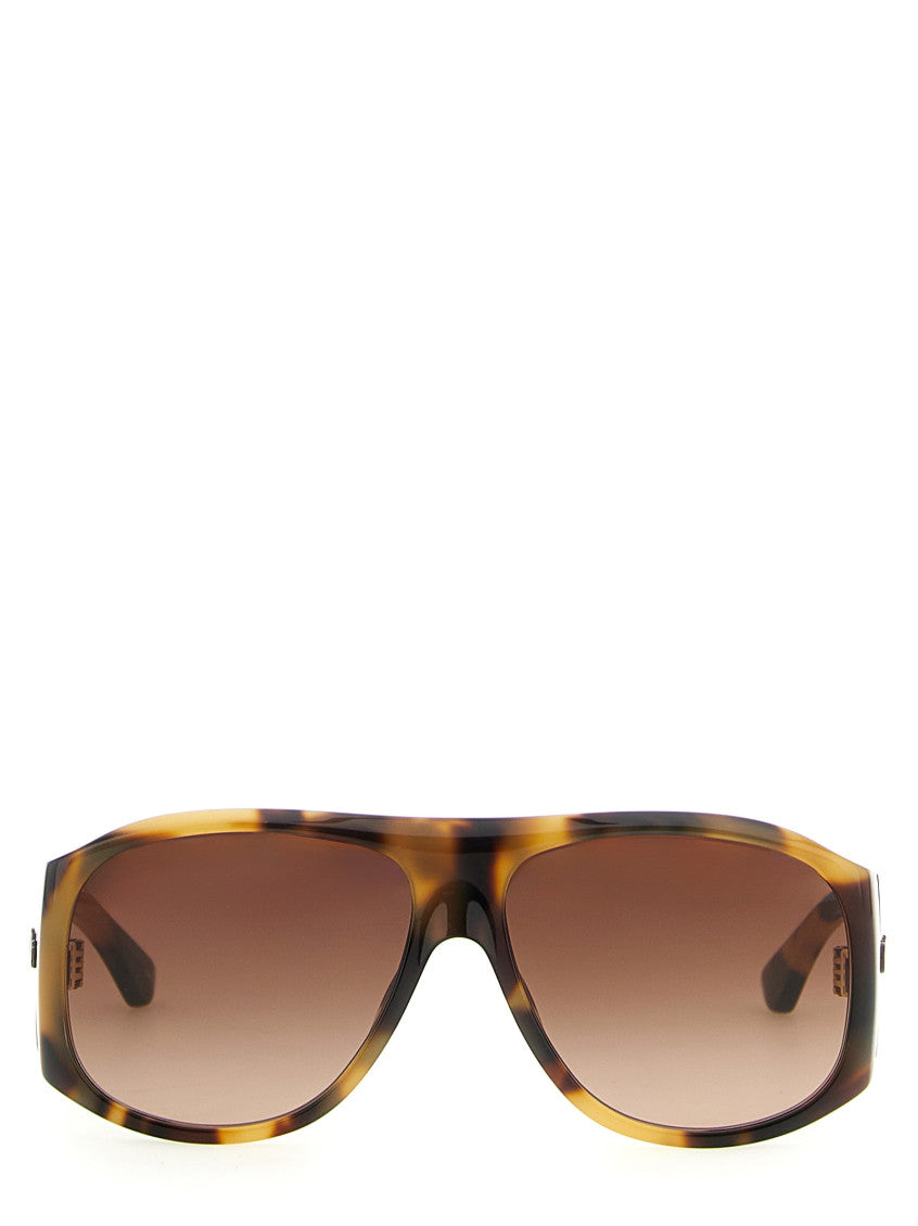 Brown Havana Square Sunglasses 2