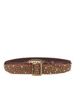 Brown Studded Casual Belt 1