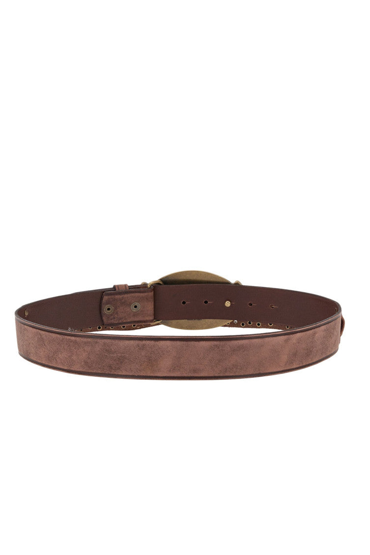 Brown Studded Casual Belt 3
