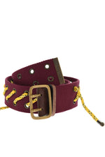 Maroon Boy Scout Solid Belt 1