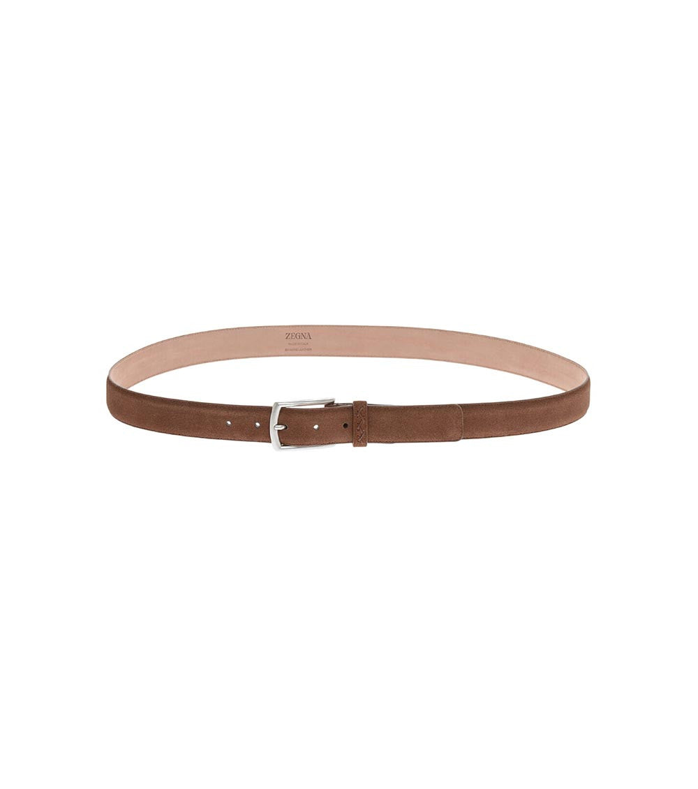 Brown Textured Formal Belt 1