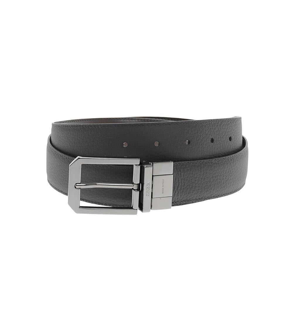 Brown Reversible Textured Belt 1