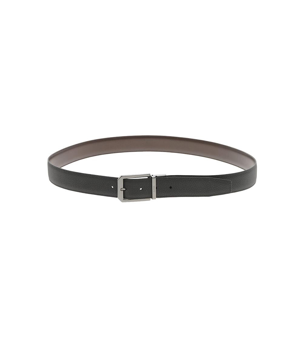Brown Reversible Textured Belt 2