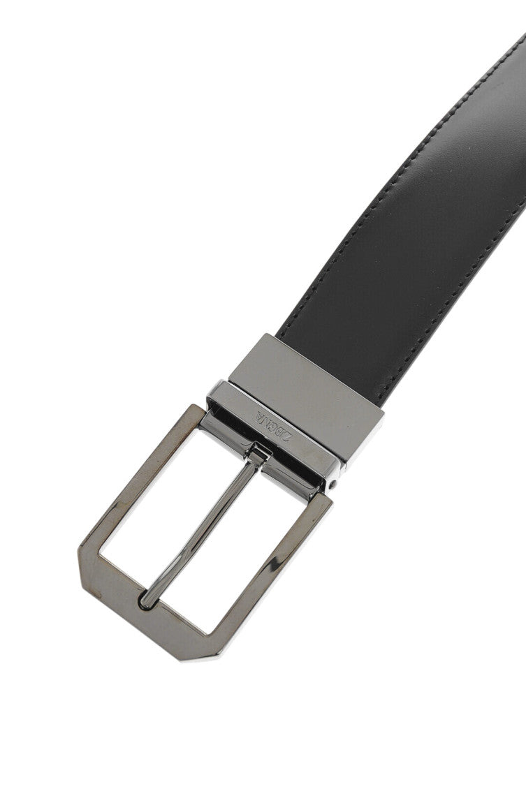 Black Solid Formal Belt 3