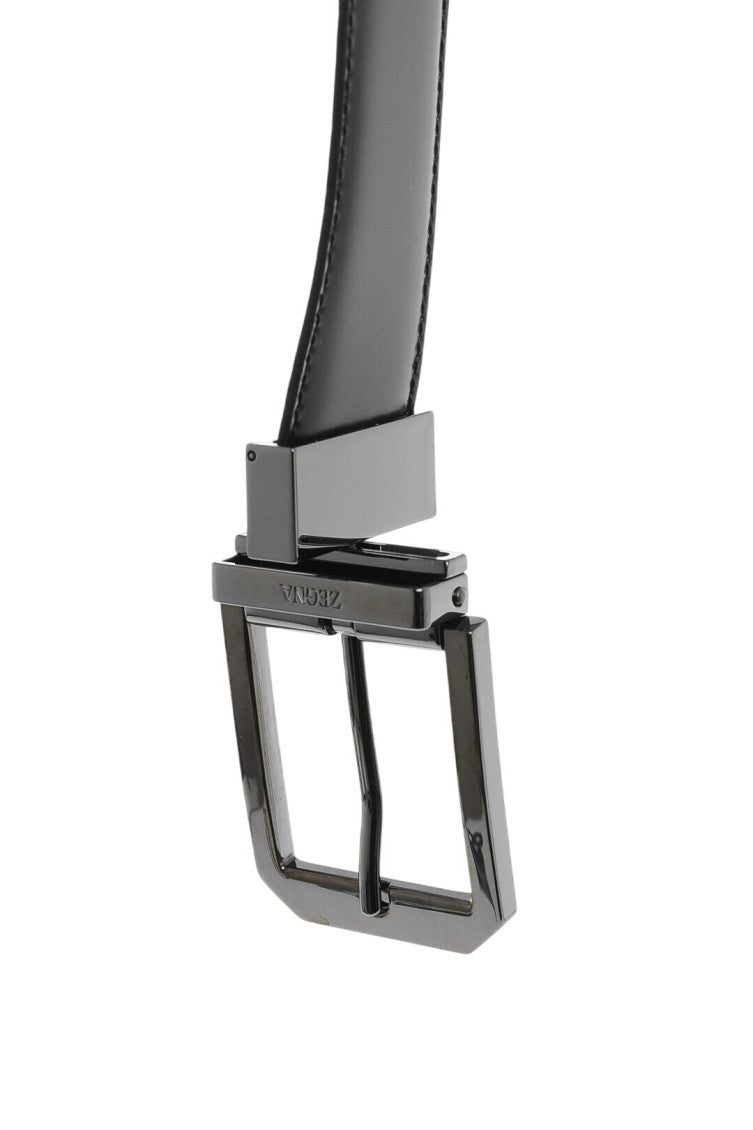 Black Solid Formal Belt 4