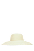 Beige Textured Summer Hat 1
