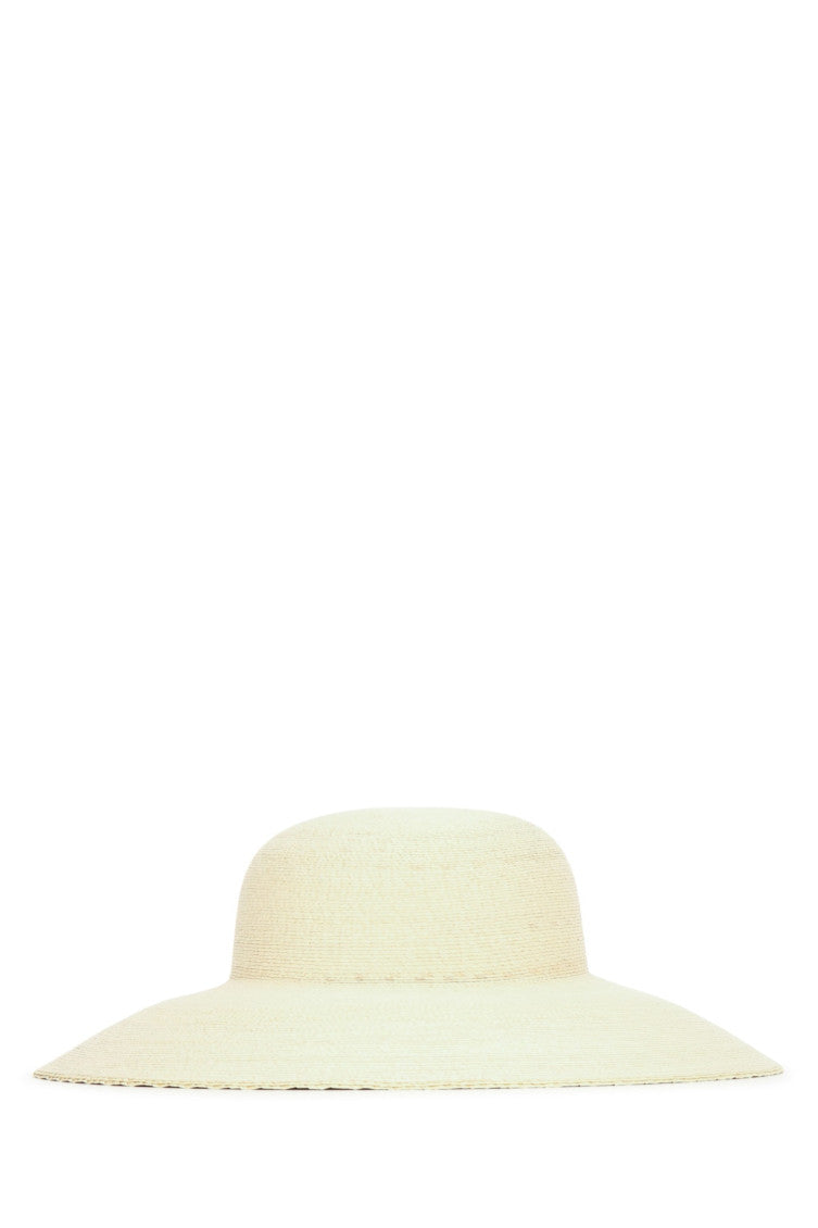 Beige Textured Summer Hat 2