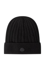 Black Knitted Beanie Cap 1