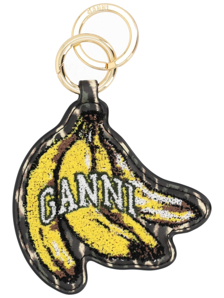 Black Banana Printed Key Holder 1