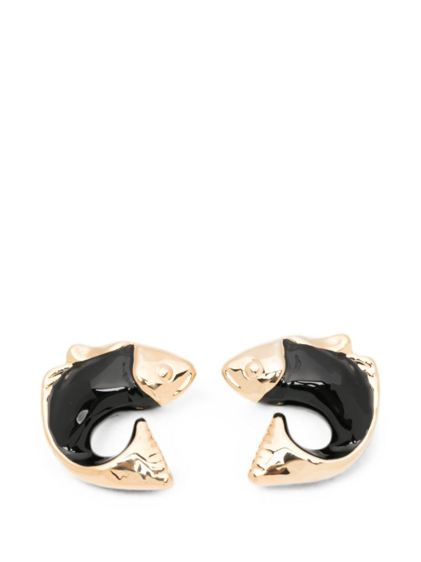 Golden Fish Shaped Earrings 1