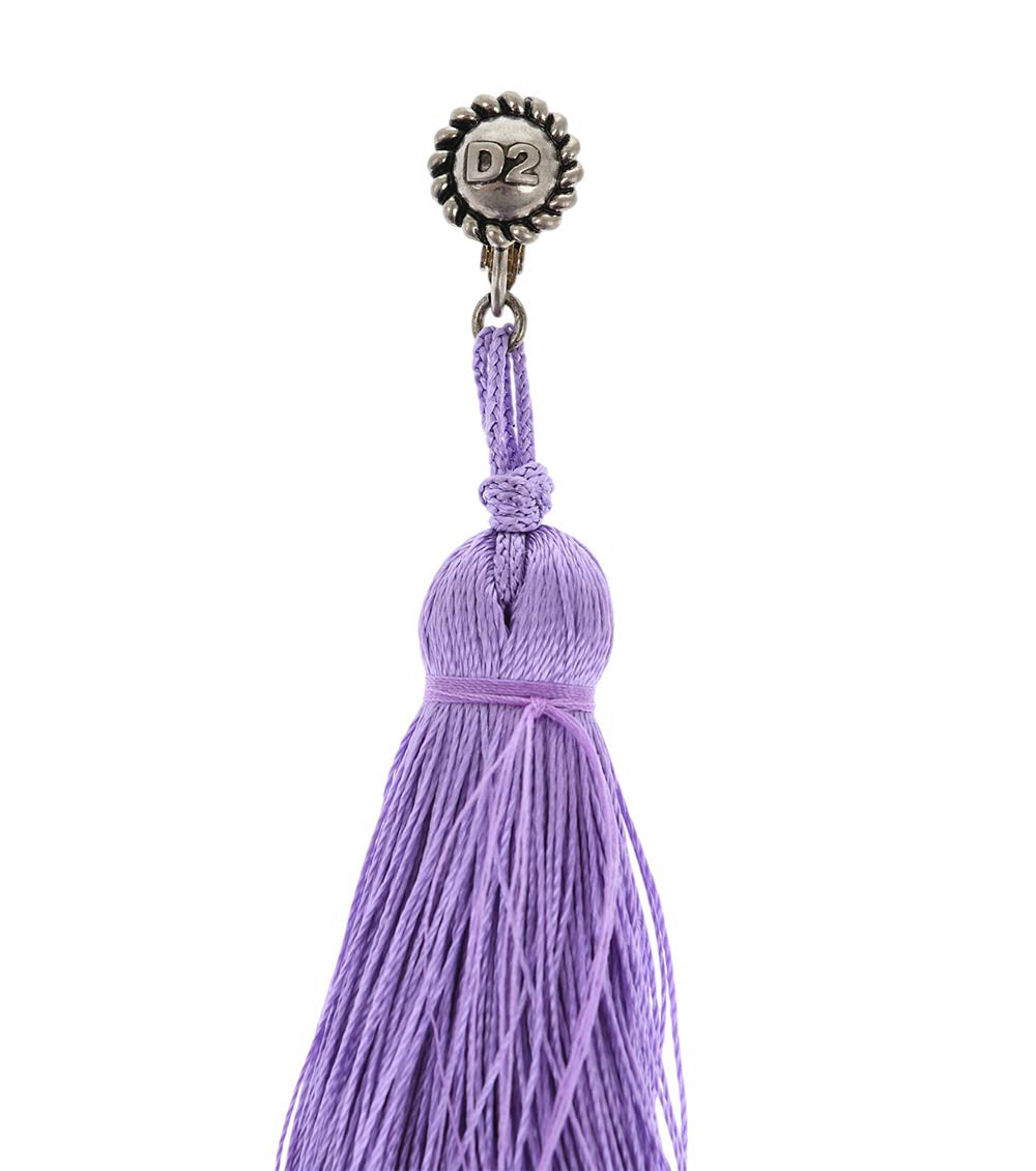 Purple Tassel Single Earring 2