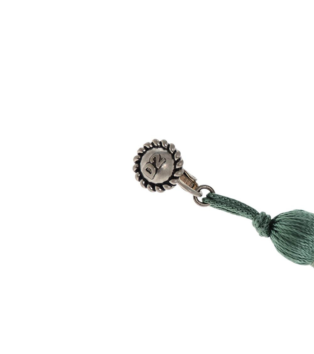 Green Tassel Single Earring 2