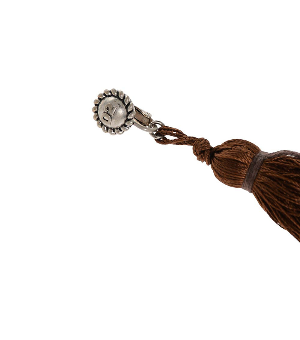 Brown Tassel Single Earring 2