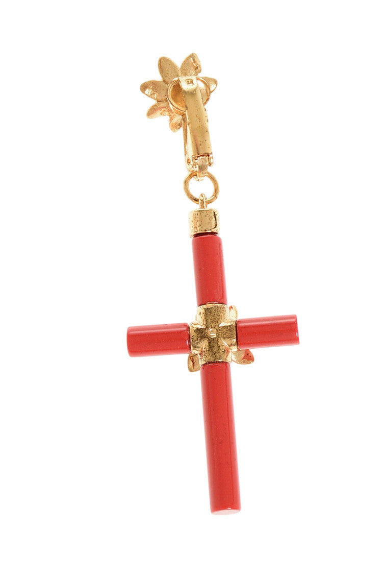 Red Charm Single Earring 2