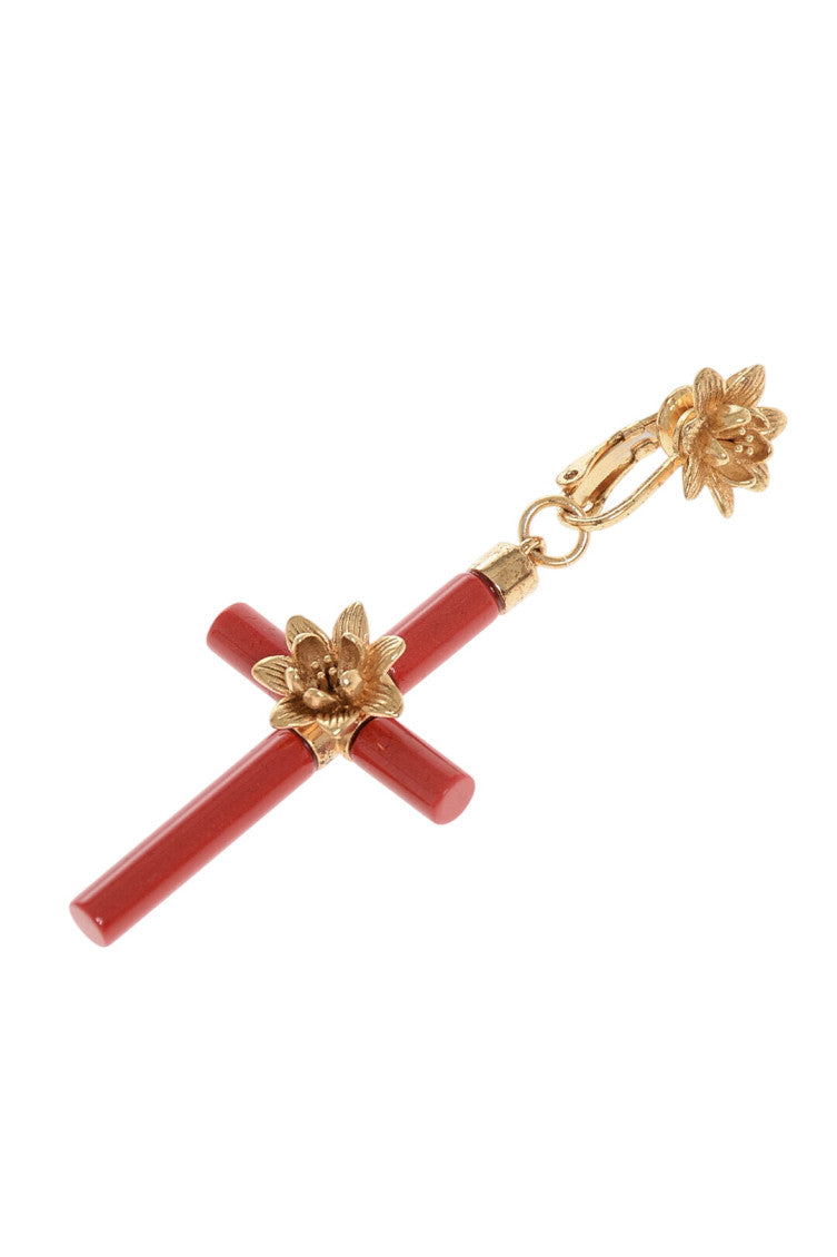 Red Charm Single Earring 3