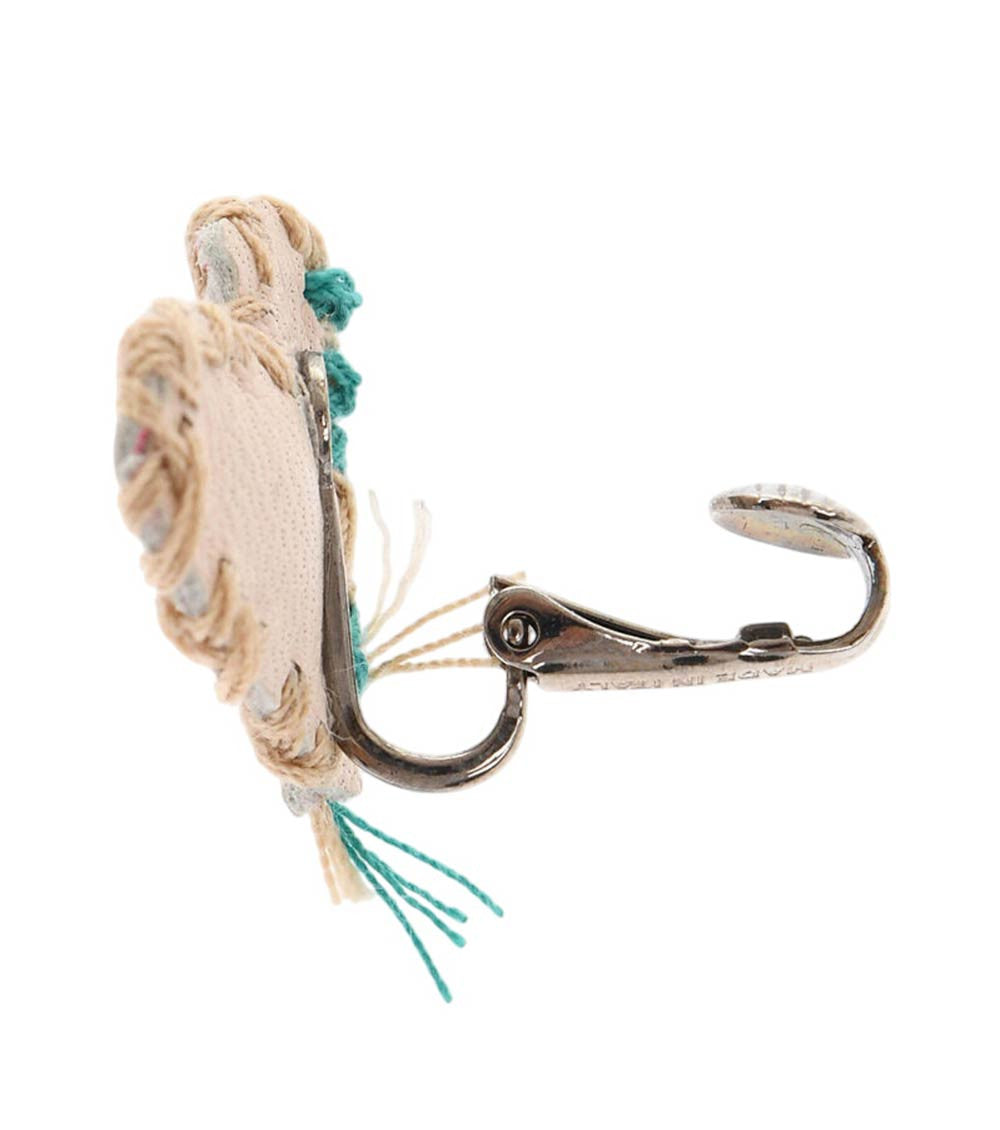 Beige Heart Single Earring 3
