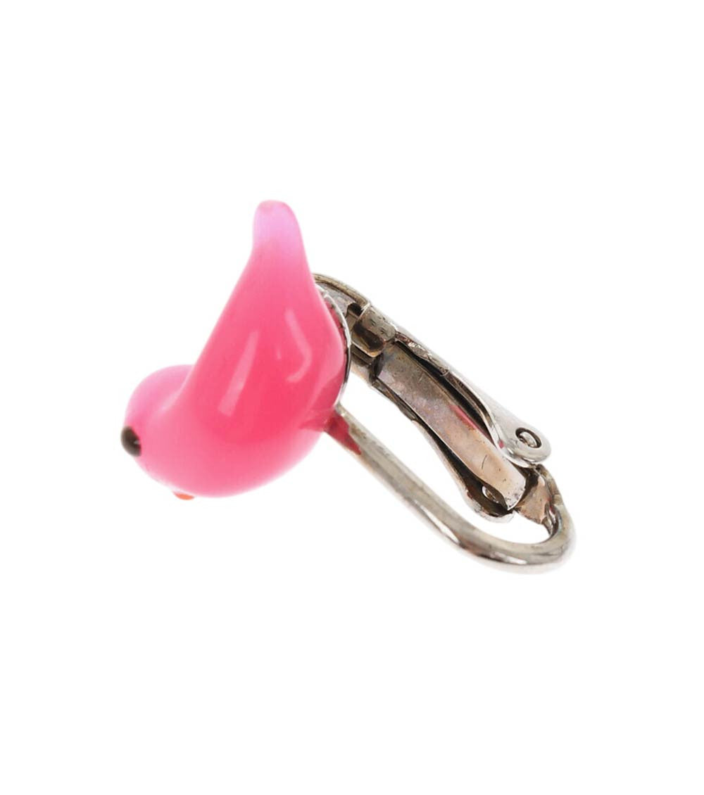Pink Bird Single Earring 2