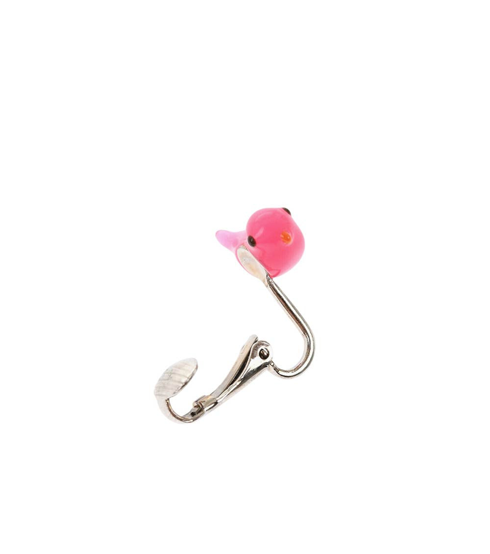Pink Bird Single Earring 3