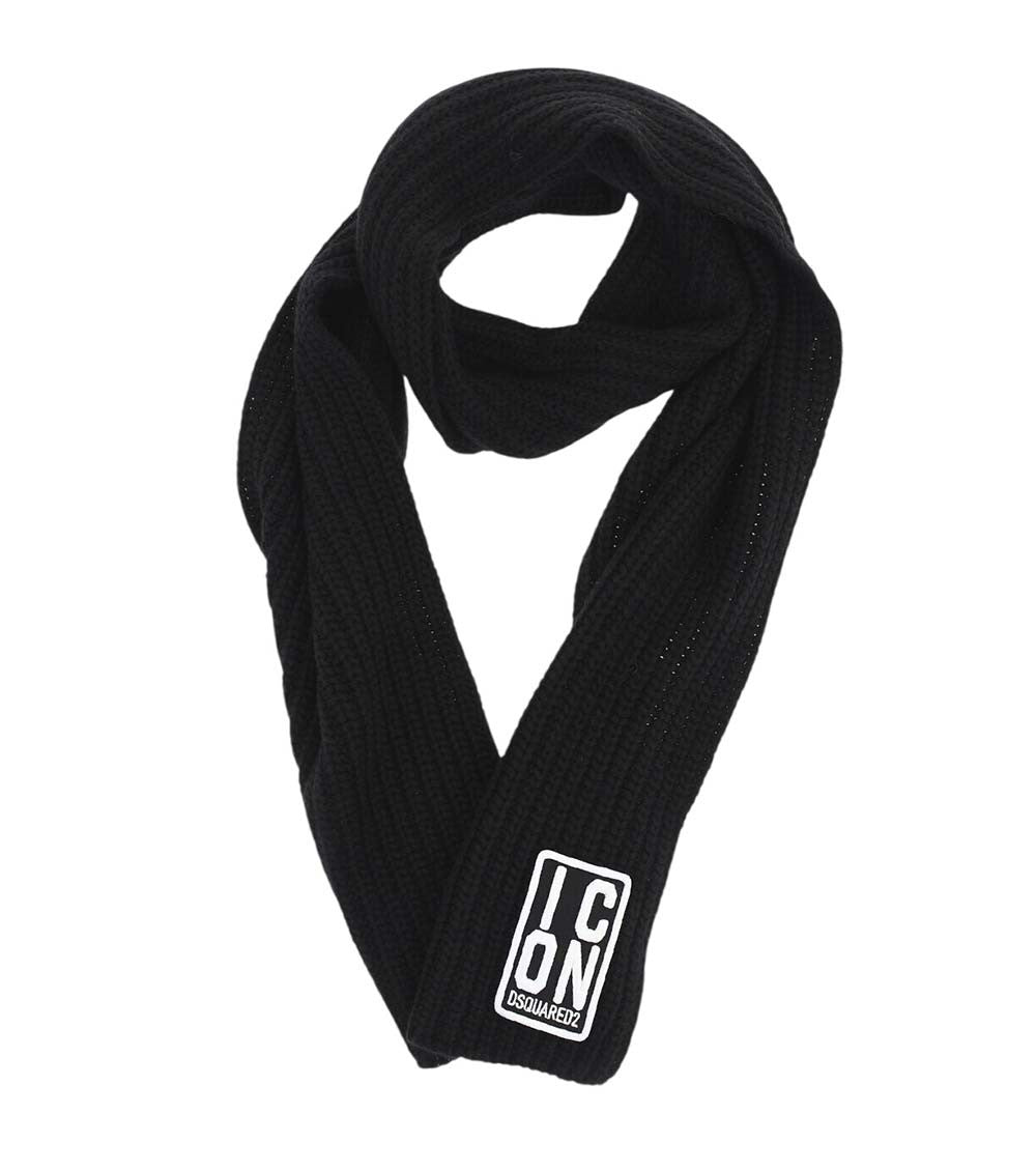 Black Logo Scarf 1