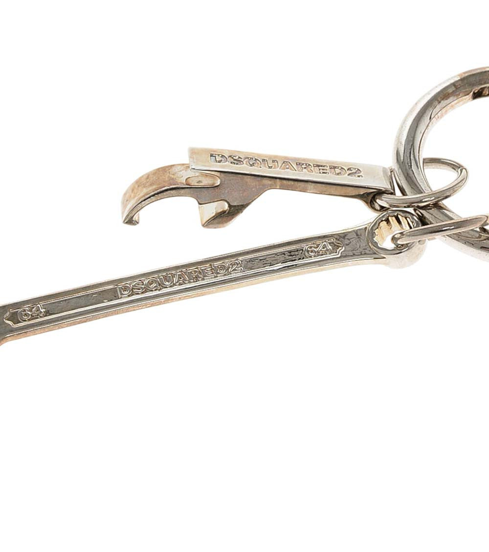 Silver Logo Charm Key Holder 2