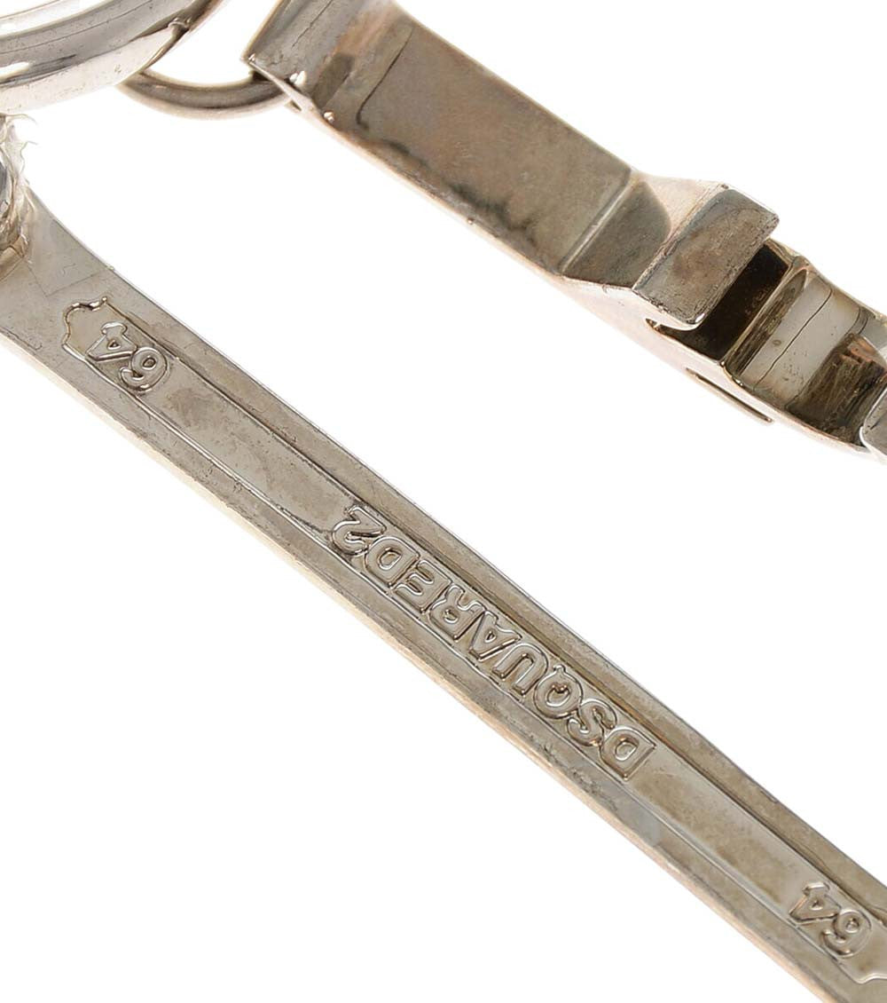 Silver Logo Charm Key Holder 3