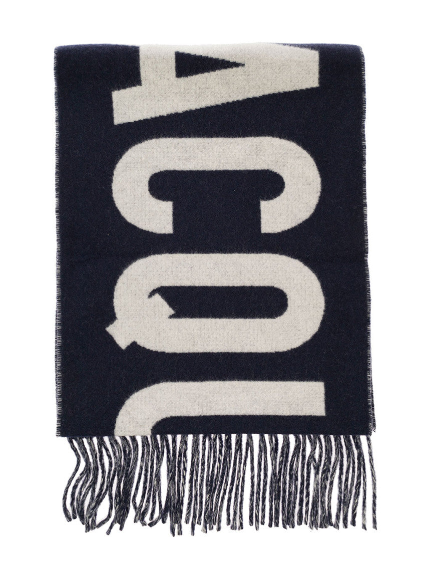 Blue L'écharpe Jacquemus Virgin-wool Scarf 1