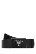 Black Logo Buckle Belt 1
