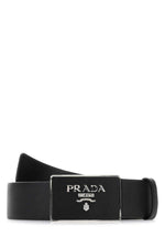 Black Logo Buckle Belt 1
